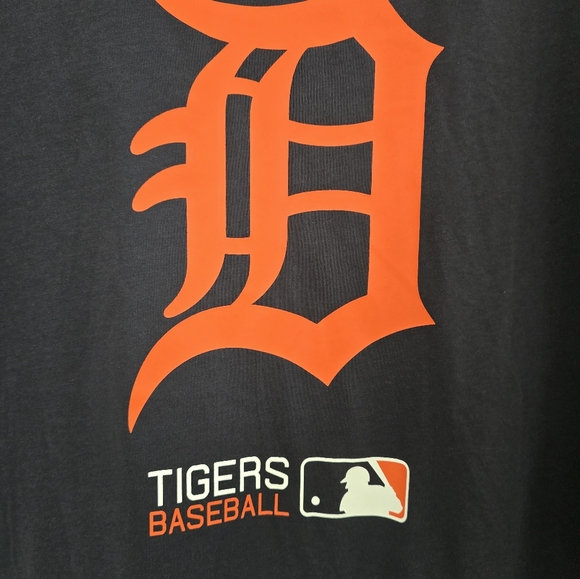 Brand New Nike MLB Detroit Tigers Baseball D Logo T Shirt Mens Size Medium Navy - Picture 2 of 11